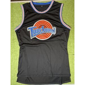 Space Jam Tune Squad Bugs Bunny #1 Jersey Black XL Mesh Basketball Movie Jersey